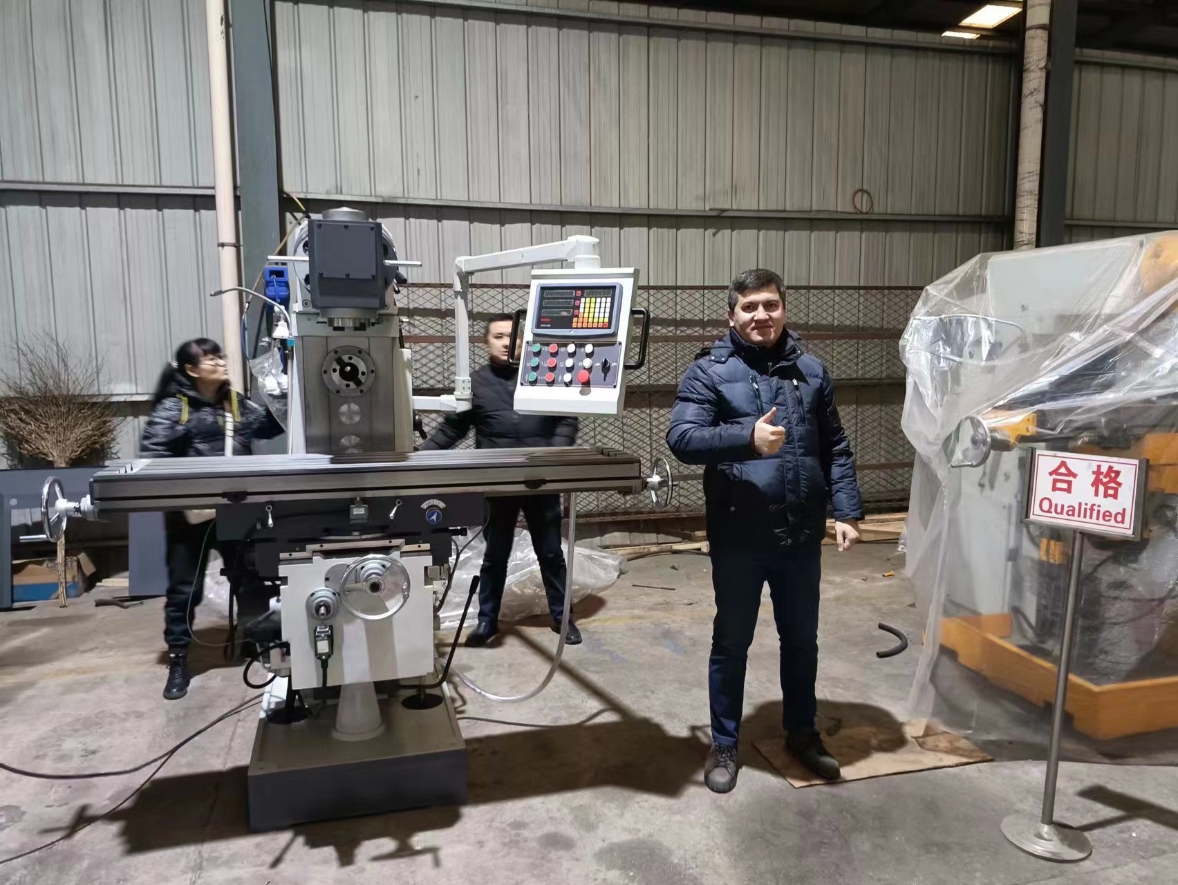 customer from Uzbekistan visited our factory on 12, 12,2023 and ordered our machine LM1450B